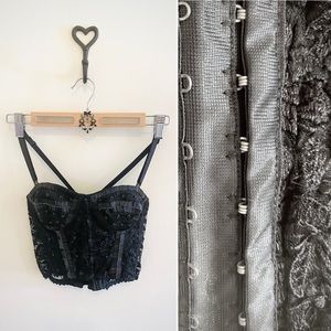 Carling- Beaded Bustier for Short Torso